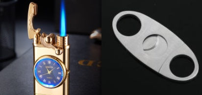 Windproof lighter & watch - NON BRANDED SUPERMARKET