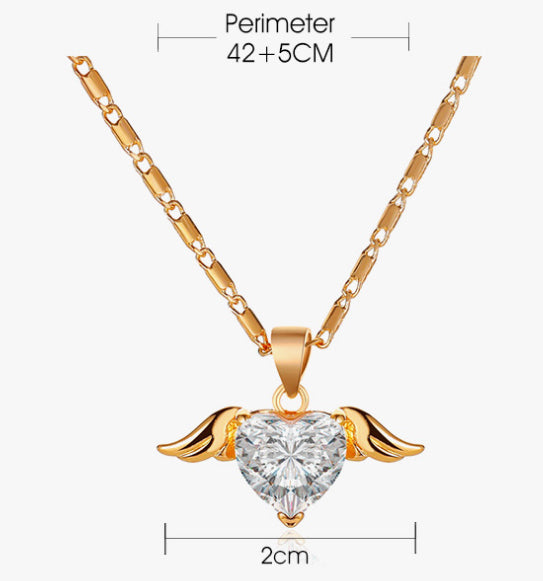 Heart Wings Necklace For Women - NON BRANDED SUPERMARKET