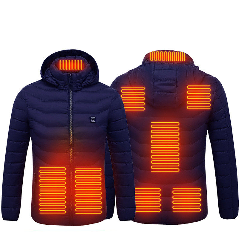 Men's Electric Heated Puffer Jacket - NON BRANDED SUPERMARKET