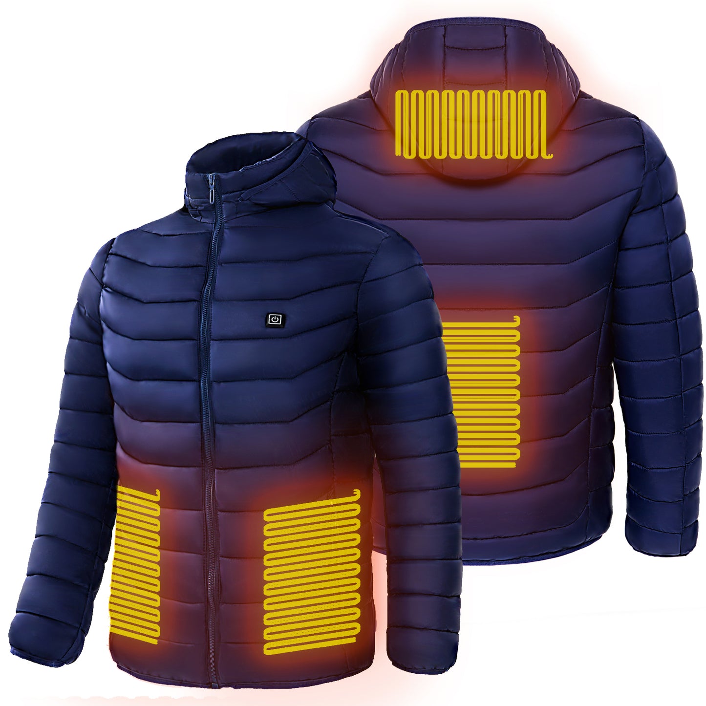 Men's Electric Heated Puffer Jacket - NON BRANDED SUPERMARKET