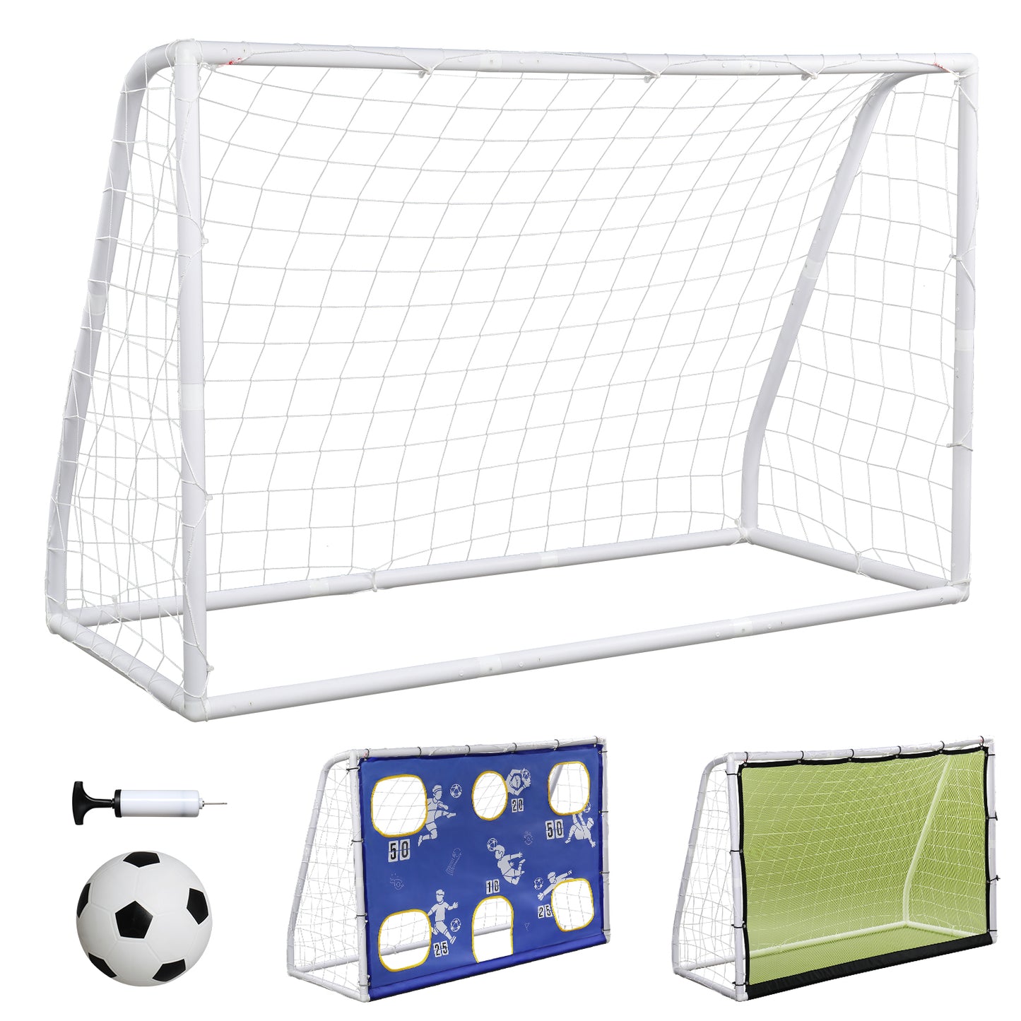 182*120*80cm PVC Pipe Three-In-One With Target Cloth Football Goal - NON BRANDED SUPERMARKET