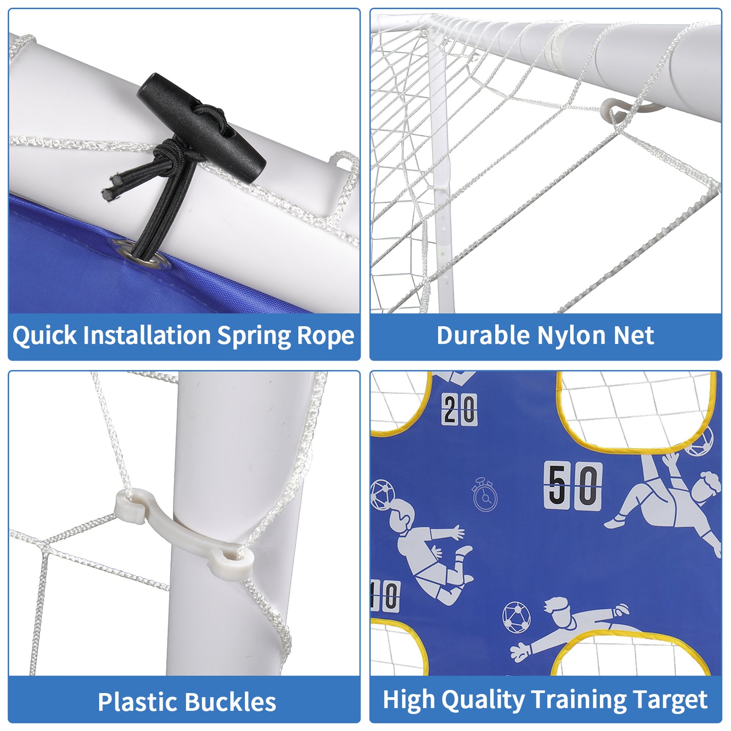 182*120*80cm PVC Pipe Three-In-One With Target Cloth Football Goal - NON BRANDED SUPERMARKET
