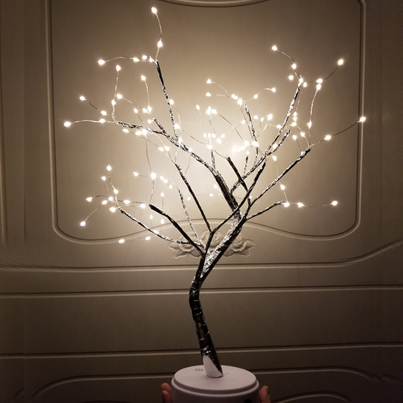 Tree Light Touch Switch Pearl Star Night Light - NON BRANDED SUPERMARKET