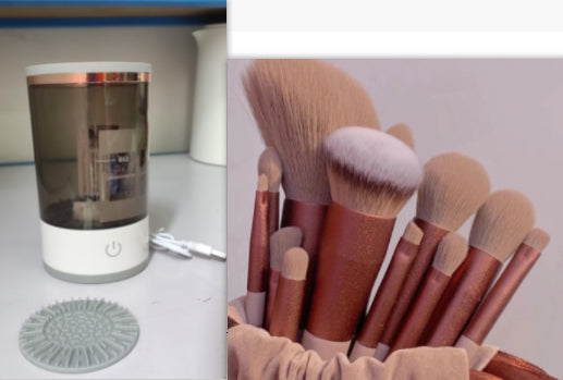 Women Eye Shadow Brush Cleaning Tool Portable Electric Makeup Brush Cleaner Machine With USB Charging Automatic Cosmetic Brush - NON BRANDED SUPERMARKET
