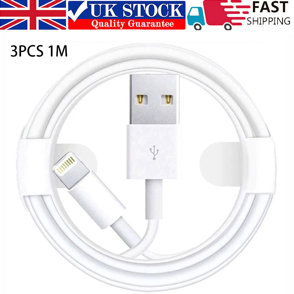 3PCS 1M USB Data Charging Cable For IOS Phones - NON BRANDED SUPERMARKET