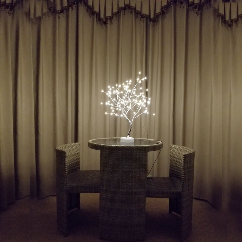 Tree Light Touch Switch Pearl Star Night Light - NON BRANDED SUPERMARKET
