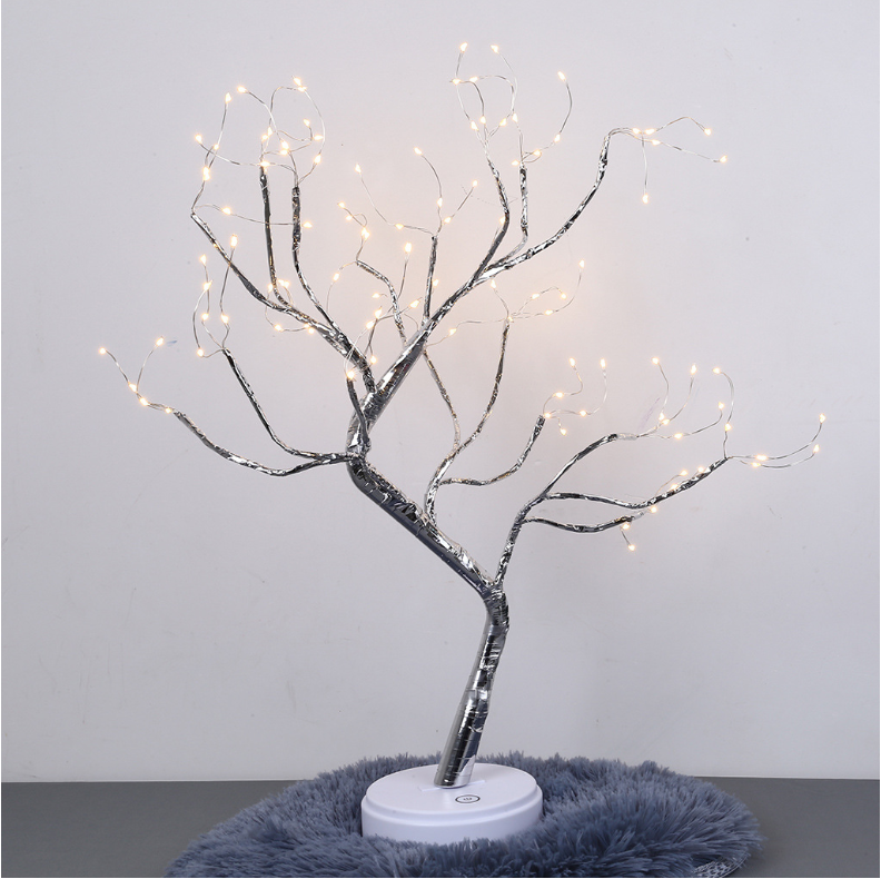 Tree Light Touch Switch Pearl Star Night Light - NON BRANDED SUPERMARKET