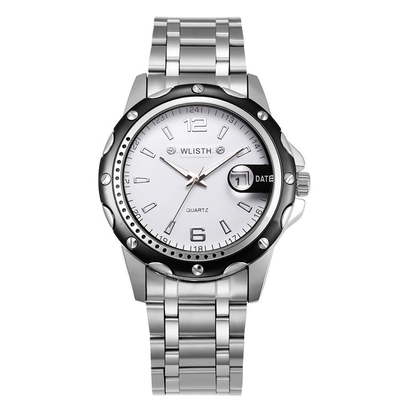 Waterproof Men's Calendar Business Quartz Watch - NON BRANDED SUPERMARKET