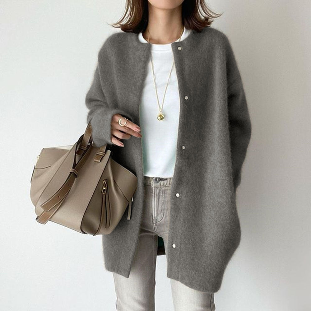 Stylish Knit Slimming Coat - NON BRANDED SUPERMARKET