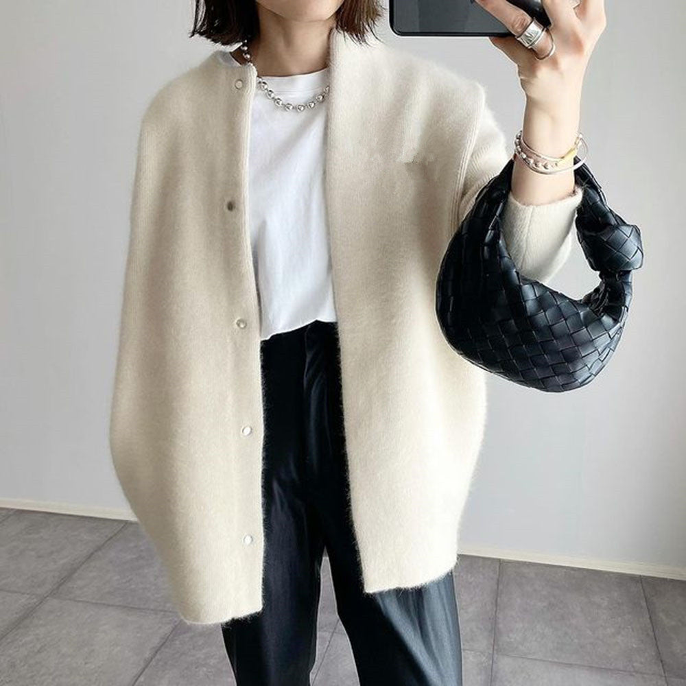 Stylish Knit Slimming Coat - NON BRANDED SUPERMARKET