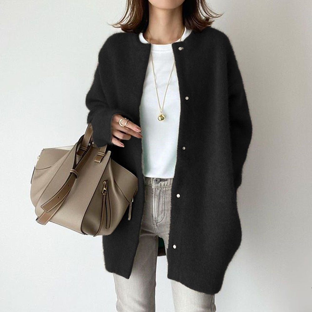 Stylish Knit Slimming Coat - NON BRANDED SUPERMARKET