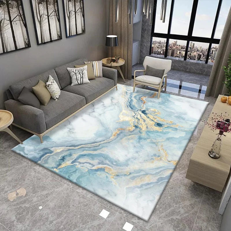 Nordic Light Luxury Marble Living Room Carpet Rugs - NON BRANDED SUPERMARKET
