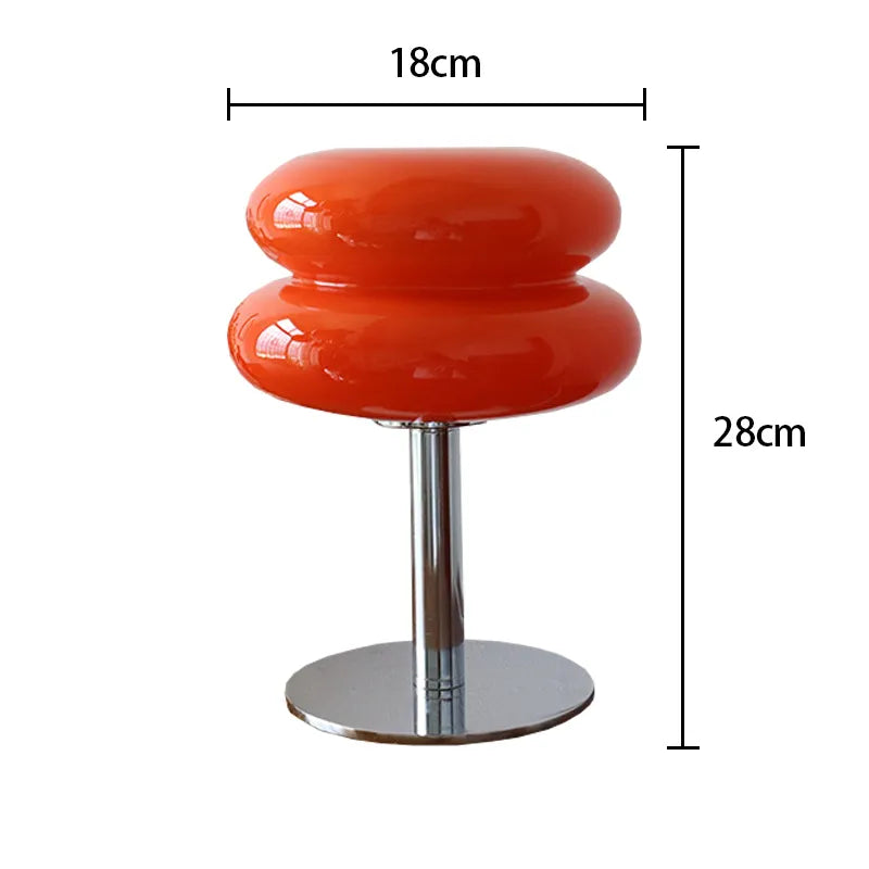 Macaron Glass Table Lamp Trichromatic Dimming Living Room Atmosphere Lamps - NON BRANDED SUPERMARKET