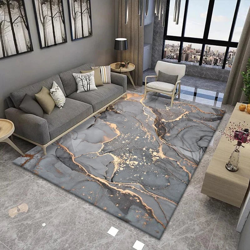 Nordic Light Luxury Marble Living Room Carpet Rugs - NON BRANDED SUPERMARKET