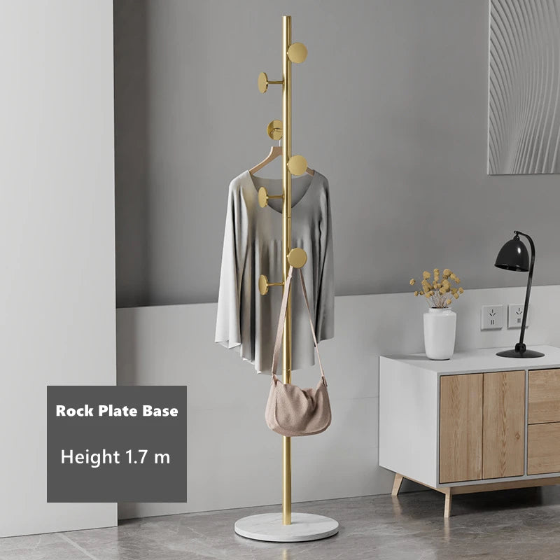 1.7m Marble Coat Hanger Floor Stand Coat Rack Home Clothing Organizer - NON BRANDED SUPERMARKET