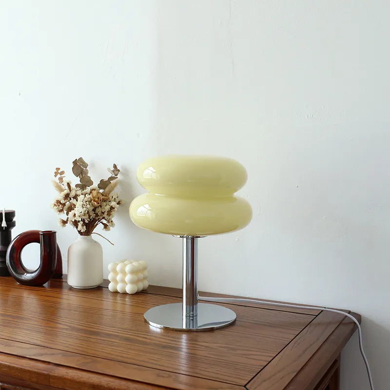 Macaron Glass Table Lamp Trichromatic Dimming Living Room Atmosphere Lamps - NON BRANDED SUPERMARKET