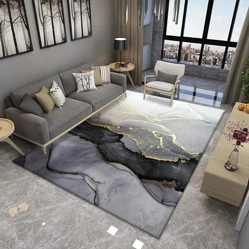 Nordic Light Luxury Marble Living Room Carpet Rugs - NON BRANDED SUPERMARKET