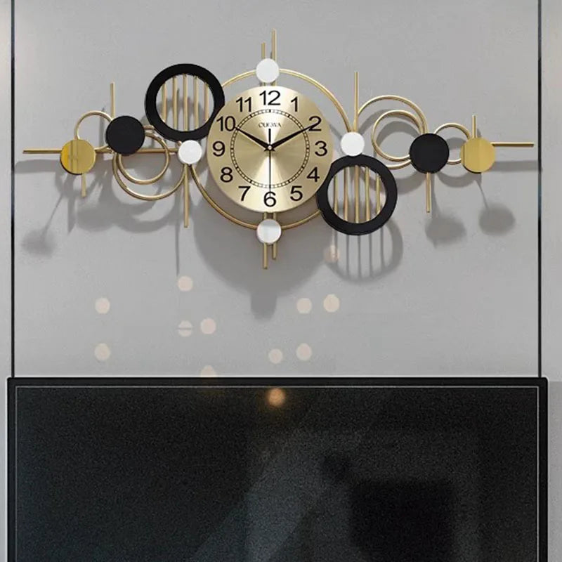 Minimalist Restaurant Wall Clocks Art Mural Luxury Living Room Wall Watch - NON BRANDED SUPERMARKET