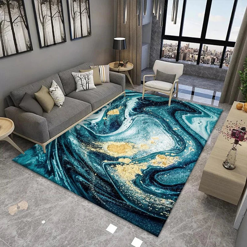 Nordic Light Luxury Marble Living Room Carpet Rugs - NON BRANDED SUPERMARKET