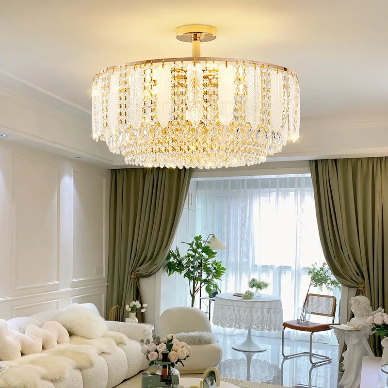 Modern Crystal Living Room Light Creative Design Sense Hanging Lighting Lamps - NON BRANDED SUPERMARKET