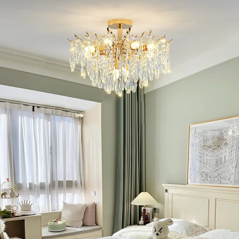 European Crystal Chandelier Living Room Lights - NON BRANDED SUPERMARKET
