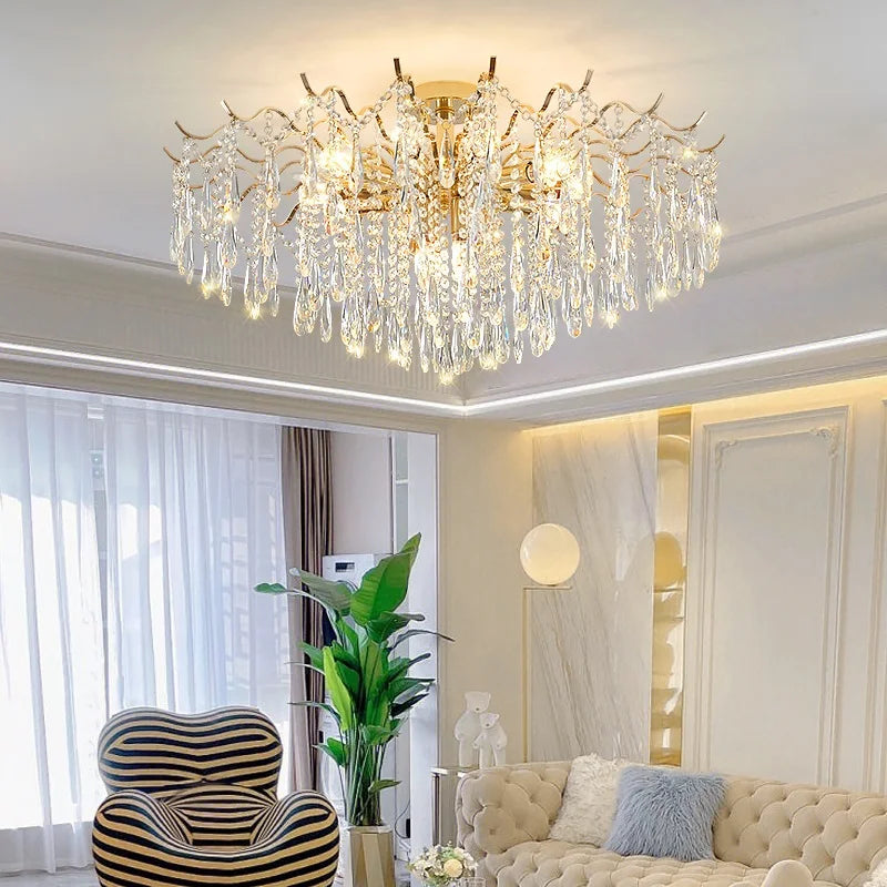 European Crystal Chandelier Living Room Lights - NON BRANDED SUPERMARKET