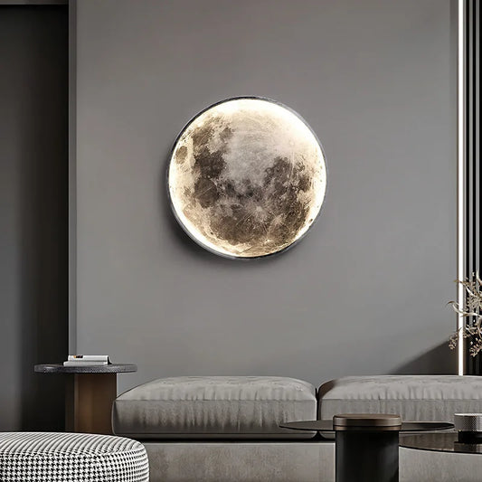 Modern 3D Moon Led Wall Lamp - NON BRANDED SUPERMARKET