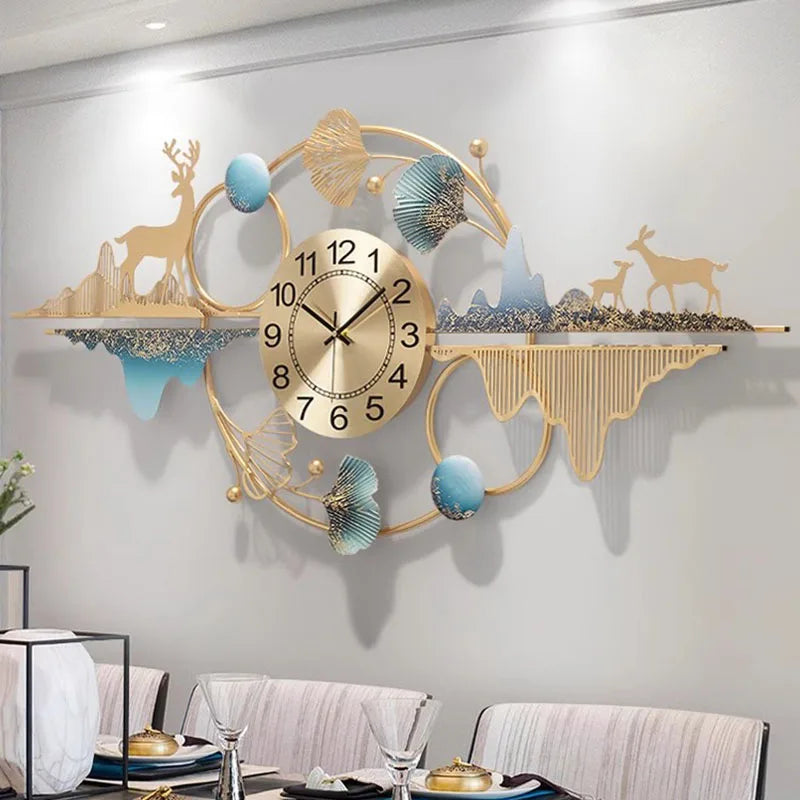Luxury Large Wall Clocks Nordic Horloge Murale Home Decoration - NON BRANDED SUPERMARKET