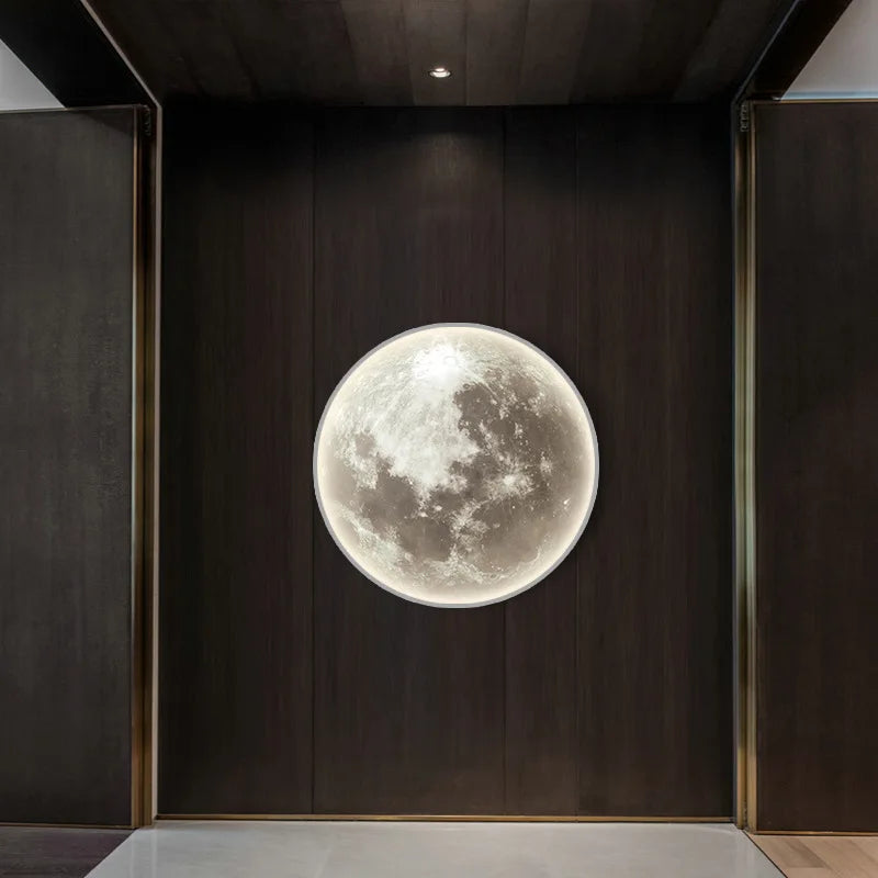 Modern 3D Moon Led Wall Lamp - NON BRANDED SUPERMARKET