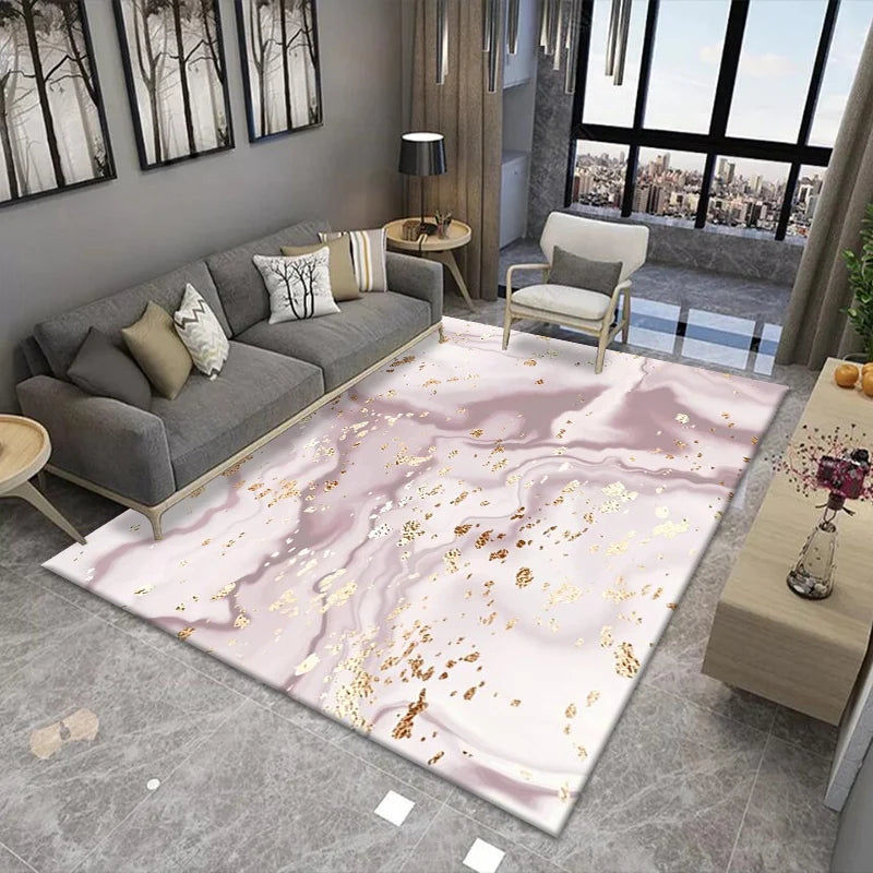 Nordic Light Luxury Marble Living Room Carpet Rugs - NON BRANDED SUPERMARKET