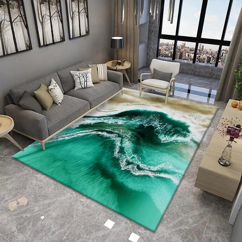 Nordic Light Luxury Marble Living Room Carpet Rugs - NON BRANDED SUPERMARKET