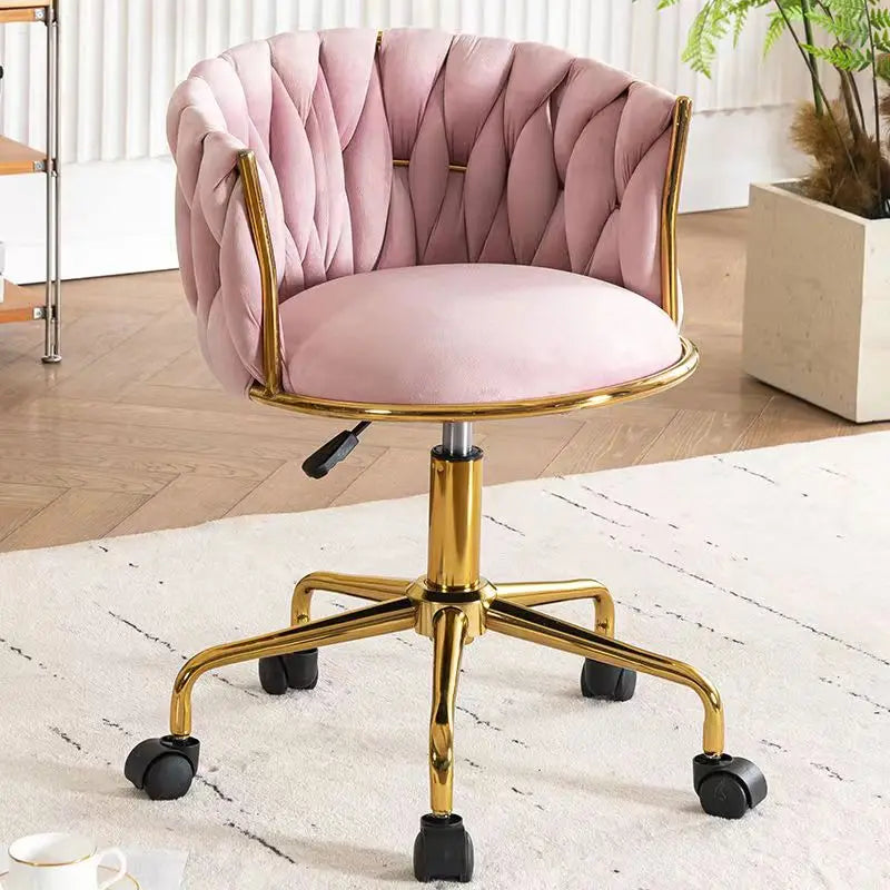 Luxury Makeup Stool,Furniture Living Room Dining Chair,Bedroom Dressing Table,Rotating Backrest,Makeup Chairs,Manicure Stools - NON BRANDED SUPERMARKET