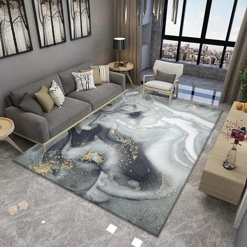 Nordic Light Luxury Marble Living Room Carpet Rugs - NON BRANDED SUPERMARKET