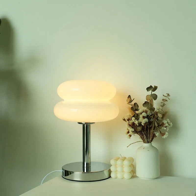 Macaron Glass Table Lamp Trichromatic Dimming Living Room Atmosphere Lamps - NON BRANDED SUPERMARKET