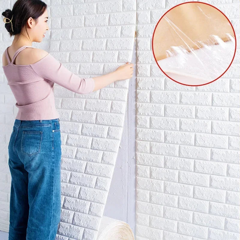 3D Self-adhesive Wallpaper Stickers 3M Brick Wall Stickers Home Decor - NON BRANDED SUPERMARKET