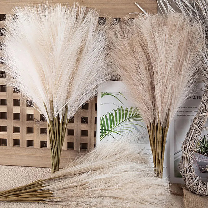 Fluffy Pampas Grass Boho Decor Flower Fake Plant - NON BRANDED SUPERMARKET
