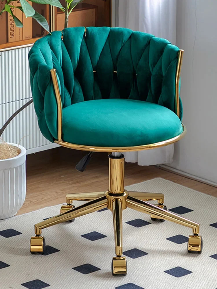 Luxury Makeup Stool,Furniture Living Room Dining Chair,Bedroom Dressing Table,Rotating Backrest,Makeup Chairs,Manicure Stools - NON BRANDED SUPERMARKET