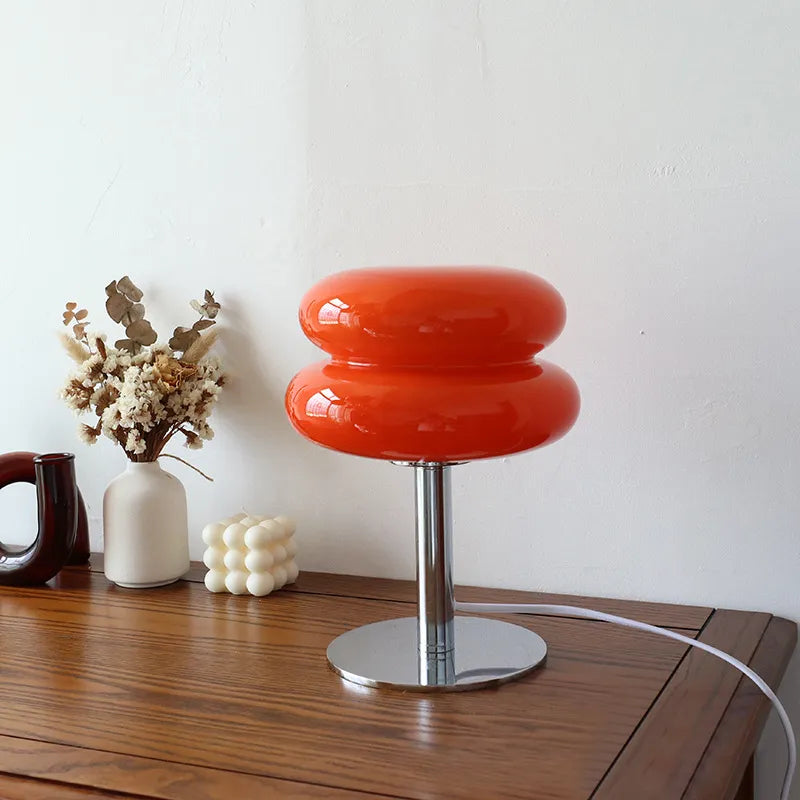 Macaron Glass Table Lamp Trichromatic Dimming Living Room Atmosphere Lamps - NON BRANDED SUPERMARKET