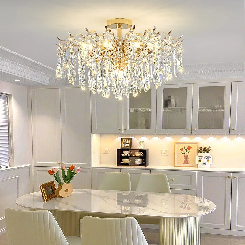 European Crystal Chandelier Living Room Lights - NON BRANDED SUPERMARKET