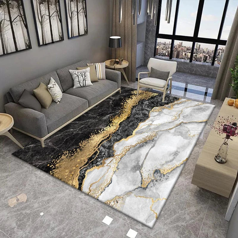 Nordic Light Luxury Marble Living Room Carpet Rugs - NON BRANDED SUPERMARKET