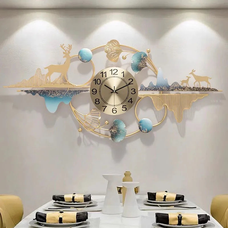 Luxury Large Wall Clocks Nordic Horloge Murale Home Decoration - NON BRANDED SUPERMARKET