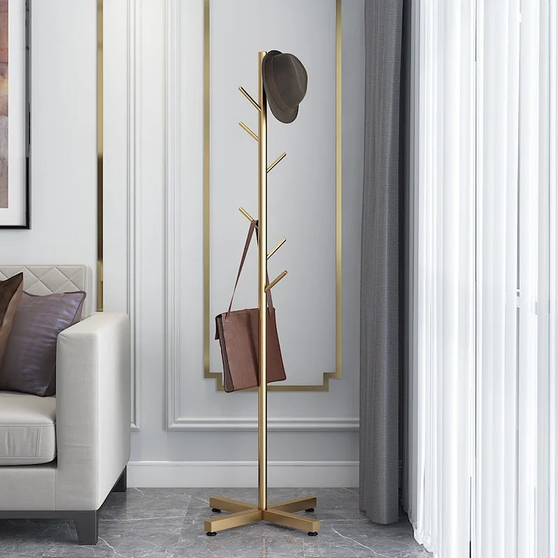 1.7m Marble Coat Hanger Floor Stand Coat Rack Home Clothing Organizer - NON BRANDED SUPERMARKET