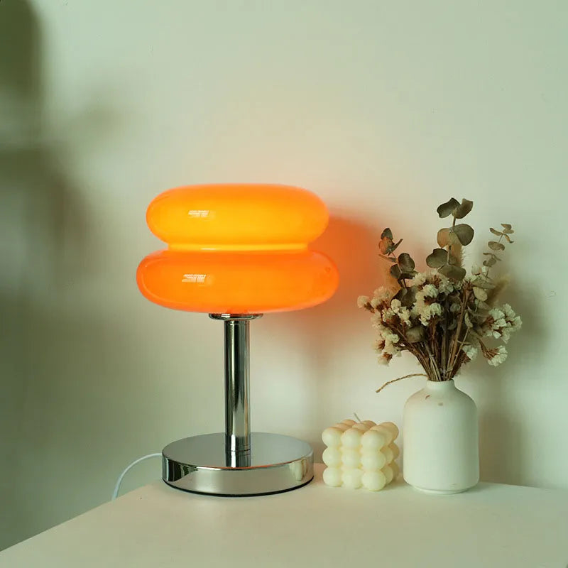 Macaron Glass Table Lamp Trichromatic Dimming Living Room Atmosphere Lamps - NON BRANDED SUPERMARKET