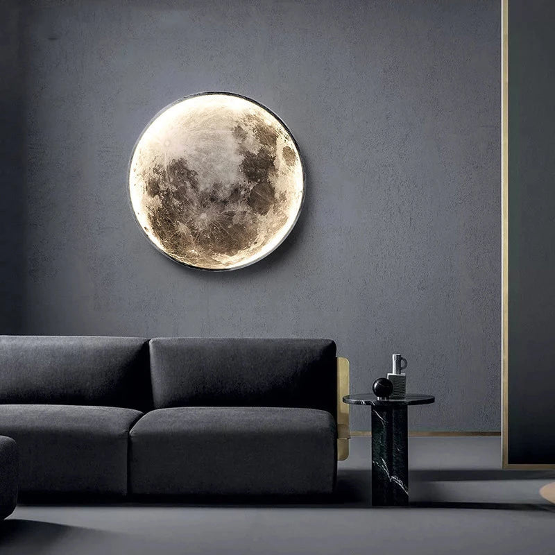 Modern 3D Moon Led Wall Lamp - NON BRANDED SUPERMARKET