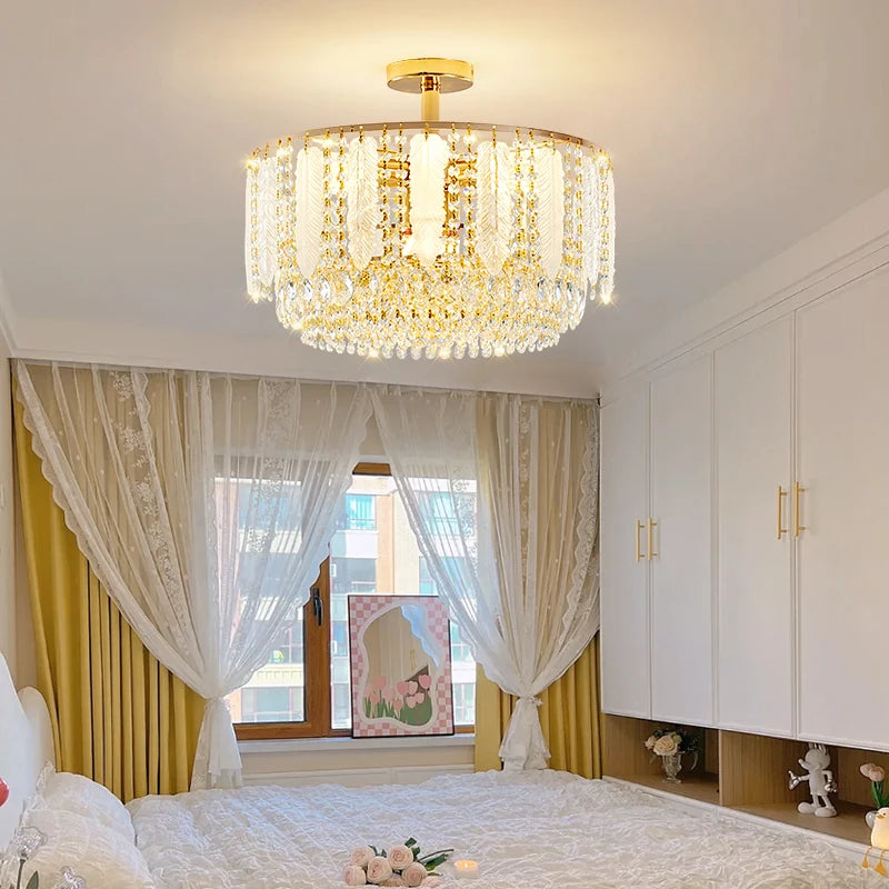 Modern Crystal Living Room Light Creative Design Sense Hanging Lighting Lamps - NON BRANDED SUPERMARKET