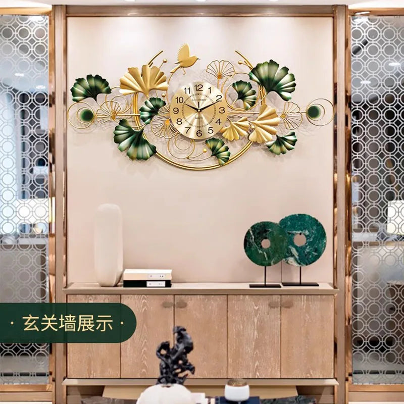 Living Room Wall Clocks Aesthetic Art Mural Luxury Large Design Wall Watch - NON BRANDED SUPERMARKET