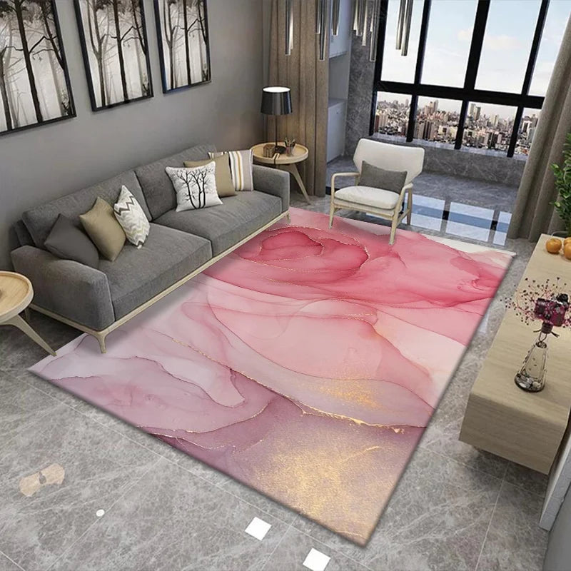 Nordic Light Luxury Marble Living Room Carpet Rugs - NON BRANDED SUPERMARKET
