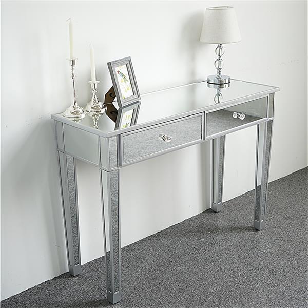 Mirrored Makeup Table Desk Vanity for Women with 2 Drawers - NON BRANDED SUPERMARKET