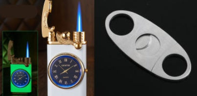 Windproof lighter & watch - NON BRANDED SUPERMARKET