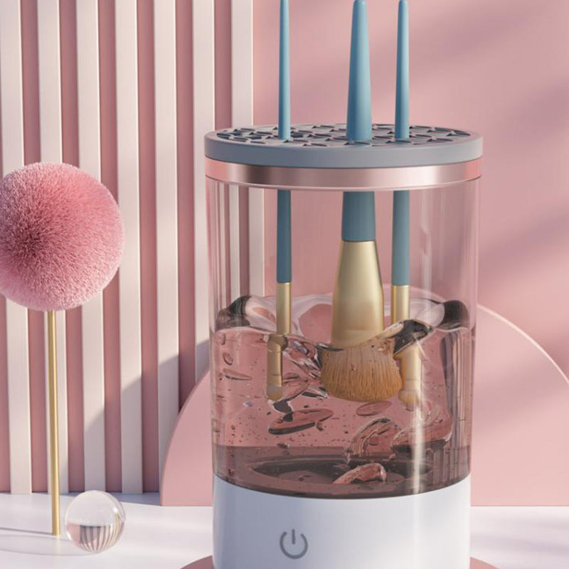 Women Eye Shadow Brush Cleaning Tool Portable Electric Makeup Brush Cleaner Machine With USB Charging Automatic Cosmetic Brush - NON BRANDED SUPERMARKET